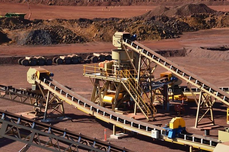 Iron ore ready for trading — on site