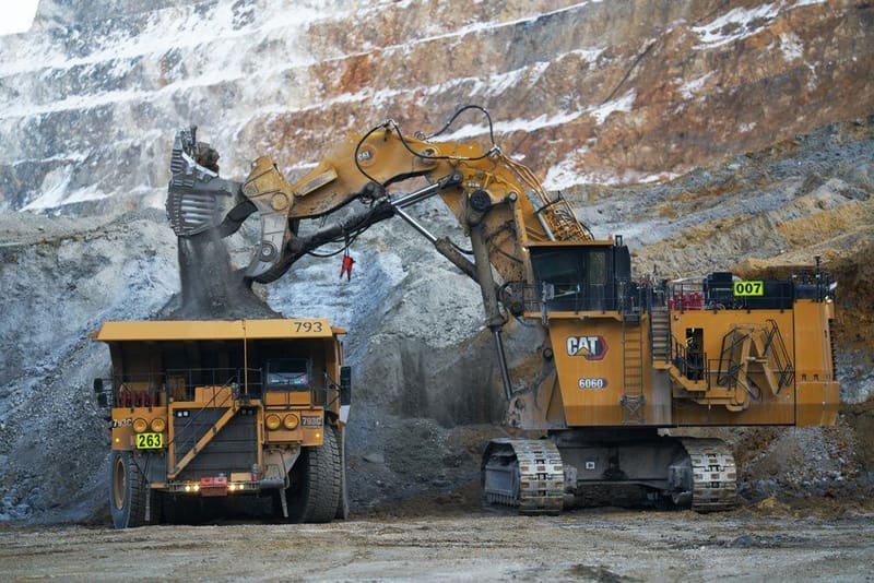Iron ore transport and logistics fleet — on site
